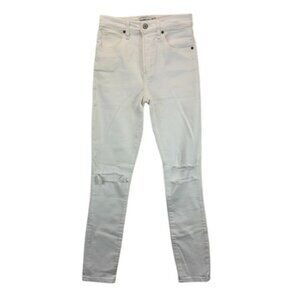 Abercrombie &‎ Fitch Women’s Super Skinny Ankle Jeans 26 High Rise White Denim